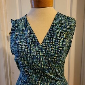 Apt 9 dress size medium black / green / blue